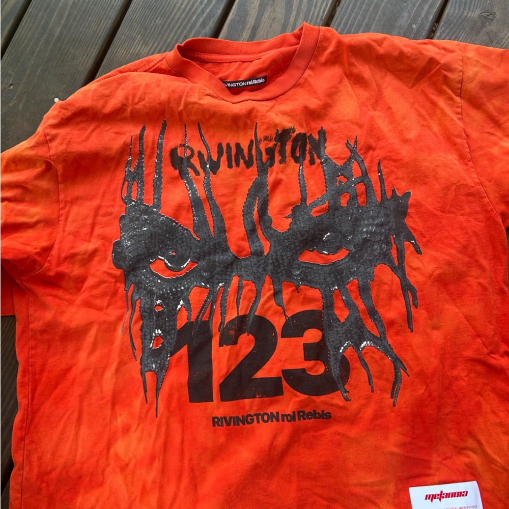 Rivington Men’s Orange Graphic Short Sleeve Tee